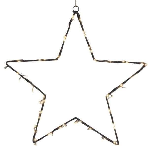 Weihnachtsstern LED braun 40 cm