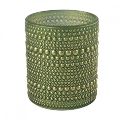 Countryfield theelichthouder Nelle M groen 10 cm