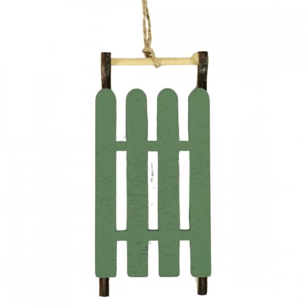 Wilko Weihnachtsaufhänger Schlitten 12 cm