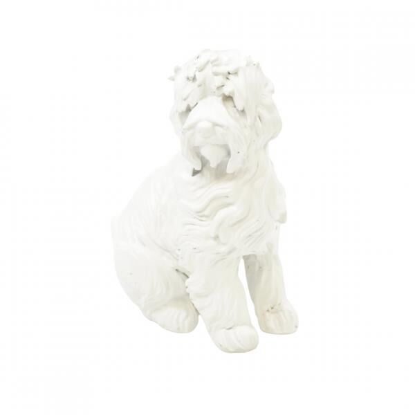 Housevitamin Statue Labradoodle Hund weiß 10,5 cm