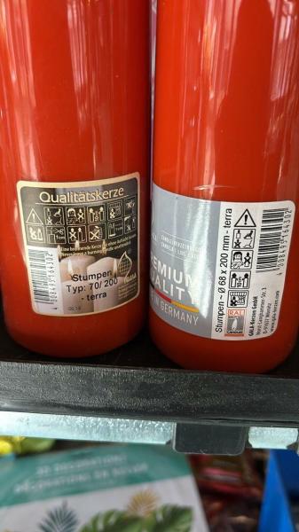 Gala Votivkerze orange 7 x 20 cm