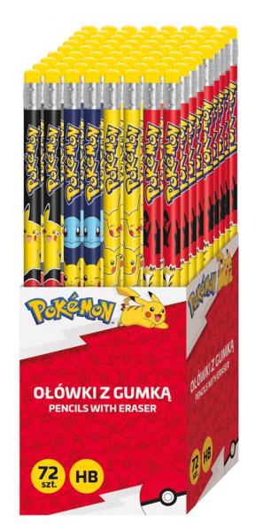 Pok&eacute;mon - Bleistifte im 72er Display - 4-fach sortiert