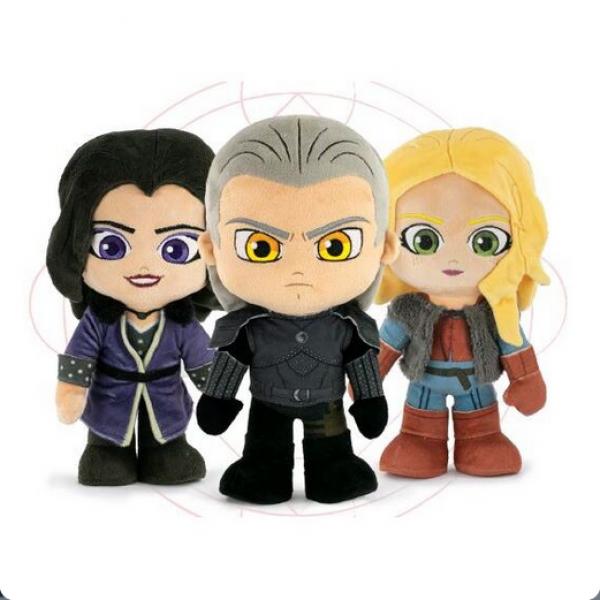 The Witcher - Pl&uuml;schfiguren - 3-fach sortiert 27 cm