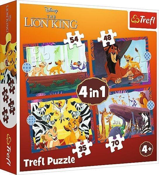 K&ouml;nig der L&ouml;wen - 4 in 1 Puzzle 35, 48, 54, 70 Teile