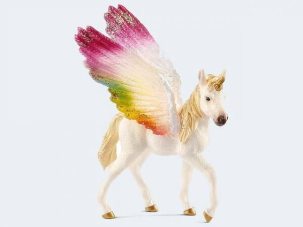 Schleich 70577 - bayala Gefl&uuml;geltes Regenbogeneinhorn Fohlen - Spielfigur