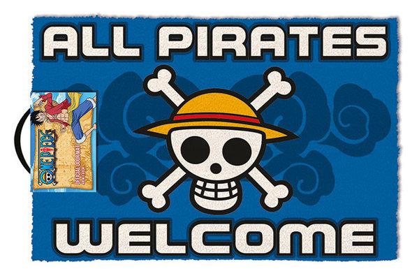 One Piece - All Pirates Welcome - Fu&szlig;matte