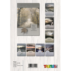 Trauerkarte - 100 Stück - 8 Motive