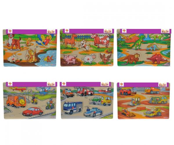 Eichhorn Steckpuzzle, 6-sort