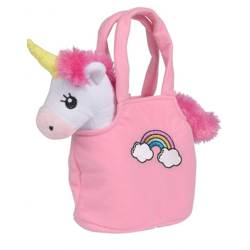 Steffi Love Girls Plüsch Einhorn mit Tasche, mit Klettverschluss, Unicorn 28cm, ab 3 Jahren