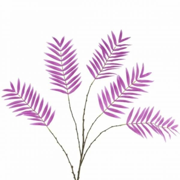 Kunsttak Palm Leaf paars 125 cm