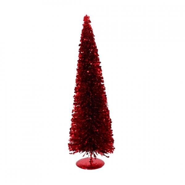 Christmas Tree Sparkle Sequins red 40 cm
