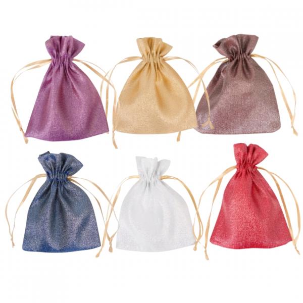 Hobby Flora Geschenktüten glitter 6 sortiert 2er Set