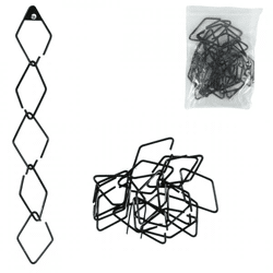 Verbindingsringen metaal zwart 8 cm ca. 20 stuks