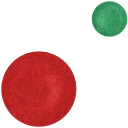 Decoratiebord Melamine Shine groen/rood 18 cm 2 assorti