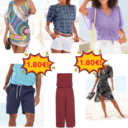 1,80 € Sommer Kleidung Mix Kategorie A neue Ware aus deutschen Katalogen Damen und Herrenbekleidung Größen XS–XXXL Mindestbestellung 100 Stü