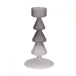 Theelichthouder Nova zwart 17 cm