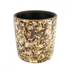 Flower pot Jade brown/beige 13 cm