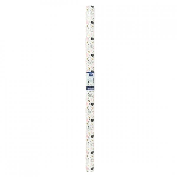 Horn Geschenkpapier weiß/rosa 200 x 70 cm