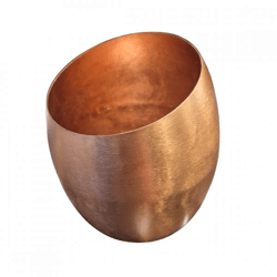 Dekocandle theelichthouder Obion koperkleurig 16 cm