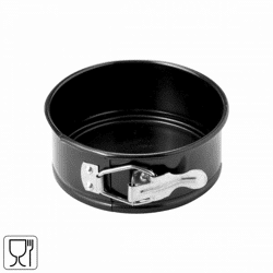 (R) Springvorm rond zwart 10,5 cm