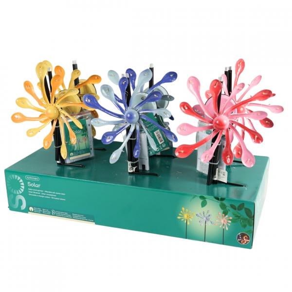 (R) Lumineo Garten Stick Solar LED 85 cm 3 assorti