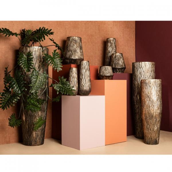 PTMD Blumentopf Deandra Aluminium S grau 34 cm