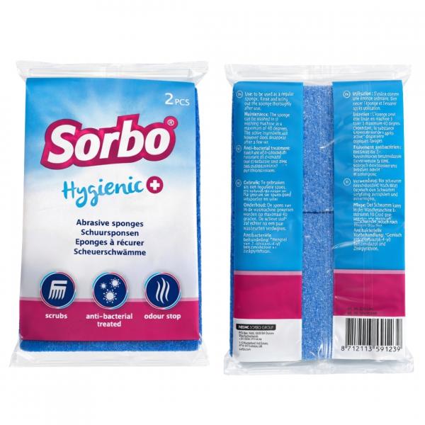 Sorbo Scheuerschwamm Hygienic+ 2er-Set