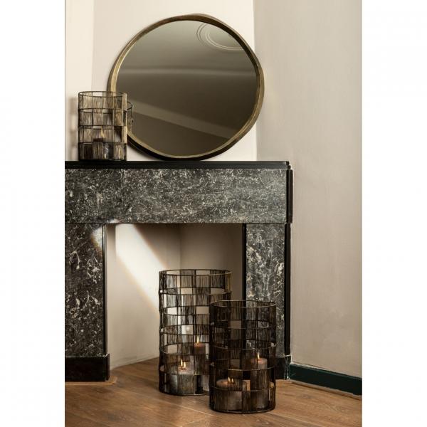 PTMD Laterne Stenn L Metall Messing 35 cm