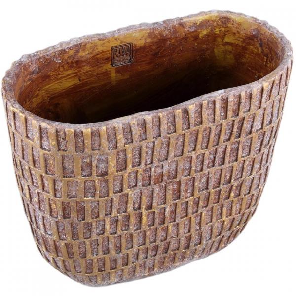 PTMD bloempot Vivienne bruin 40 cm