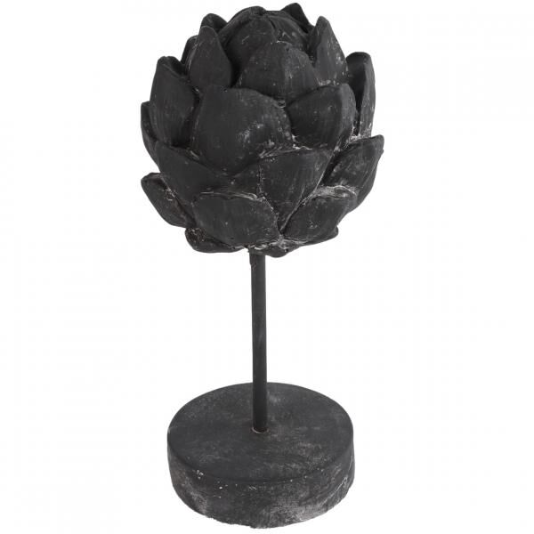 Countryfield Statue Artischocke auf Fuß Davor schwarz 29,5 cm