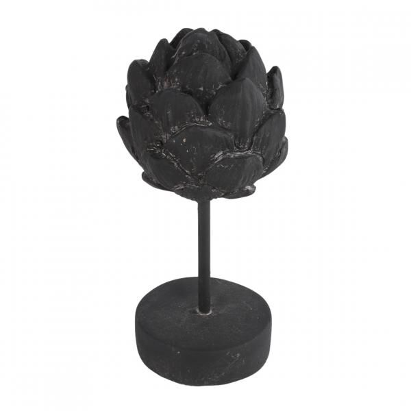 Countryfield Statue Artischocke auf Fuß Davor schwarz 23 cm