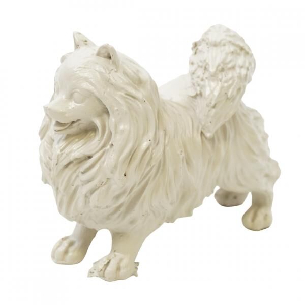 Housevitamin Statue Pomeranian Hund beige 10,5 cm