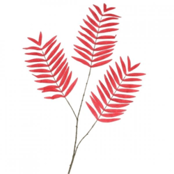 Kunsttak Palm Leaf zijde rood 95 cm