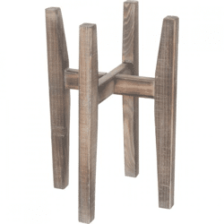 Mica plantenstandaard hout 48 cm