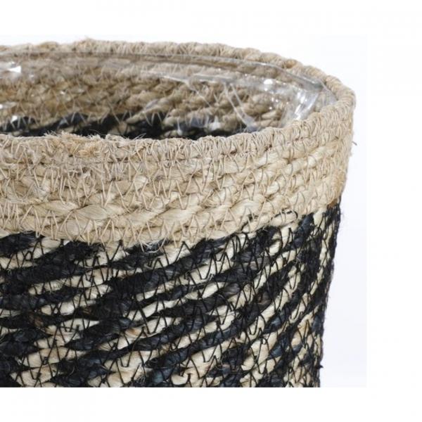 Glimmerkorb Bonaparte schwarz 20 cm