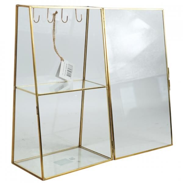 Schmuckaufbewahrungsschrank goldfarbig 31 cm