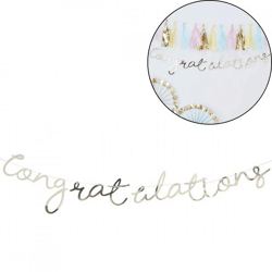 Ginger Ray letterslinger Congratulations 150 cm