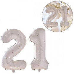 Ginger Ray Folienballon Meilenstein 21 Jahre