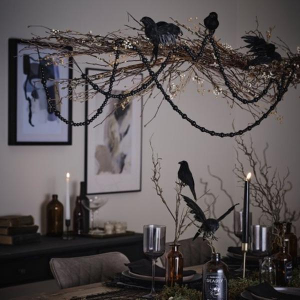 Ginger Ray Halloween Girlande schwarz 3 m