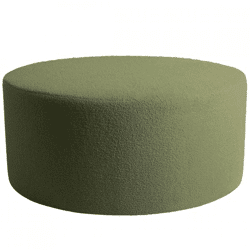 PTMD Evie pouf Teddy green 90 cm