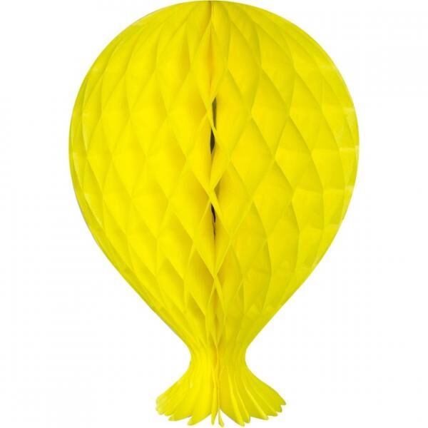 Folat honeycomb balloon yellow 37 cm
