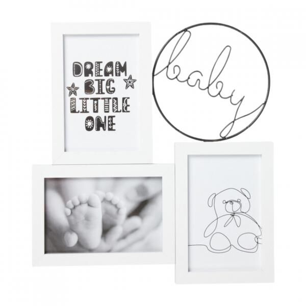 Fotorahmen Baby-Collage 3 Fotos 10 x 15 cm