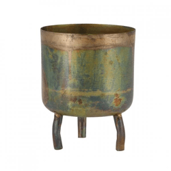 Tealight holder Dobra green 12.5 cm