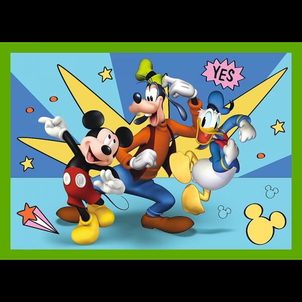Mickey Mouse und Freunde - 4 in 1 Puzzle 12,15, 20, 24 Teile