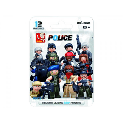 Sluban - Army - Cops & Robbers Display 48 polybags
