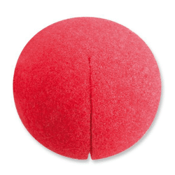 Clownnase Schaumstoff rot - Adult