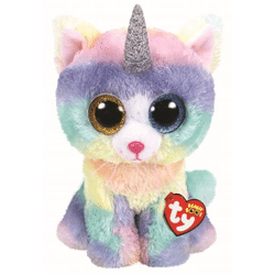 Ty 36454 - Heather cat with horn - Beanie Boo - plush - 25 cm