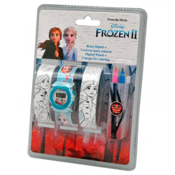 Disney Frozen 2 / Die Eiskönigin 2 - Armbanduhr & Schnapparmbänder