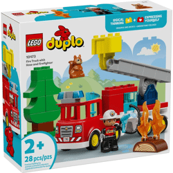 LEGO® DUPLO® Stadt - Löschauto mit Schlauch und Feuerwehrmann (28 Teile)
