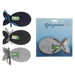 Money gift felt fish 3/s 